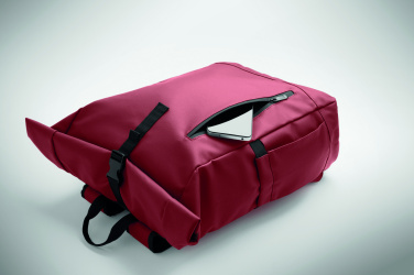 Логотрейд pекламные cувениры картинка: Rolltop laptop rucksack 600D
