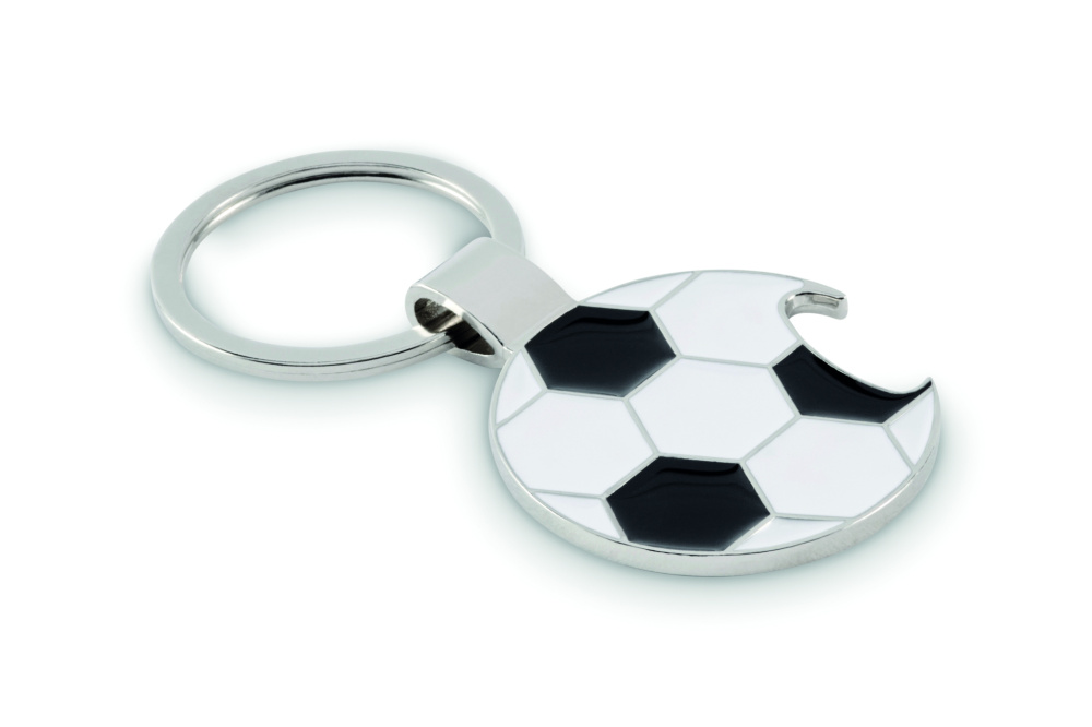 Логотрейд pекламные cувениры картинка: Football keyring with opener