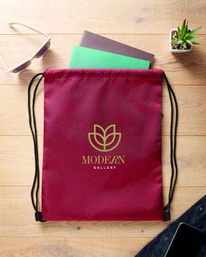 Логотрейд pекламные подарки картинка: Drawstring bag in 420D RPET