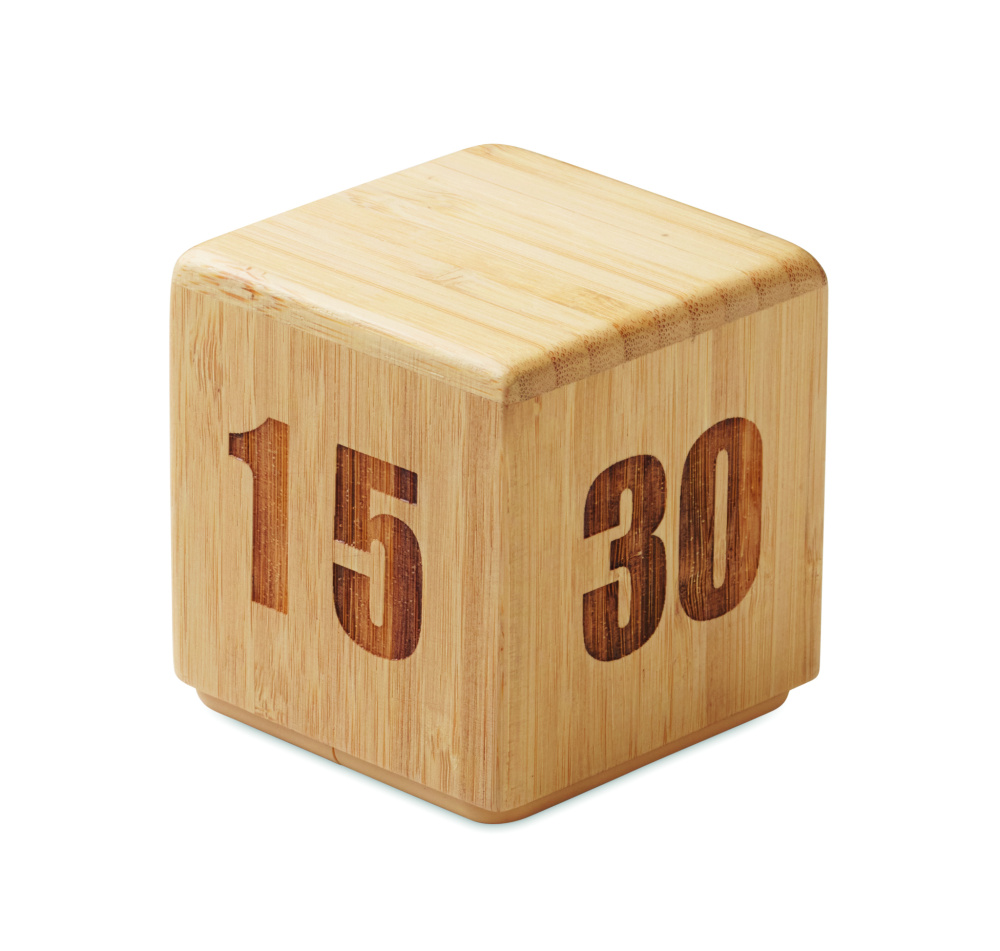 Логотрейд бизнес-подарки картинка: Bamboo twist snooze timer
