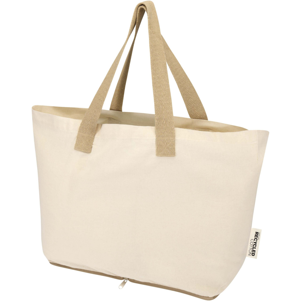 Лого трейд pекламные продукты фото: Sierra складная эко-сумка из переработанного хлопка плотностью 140 г/м² GRS, 7 л