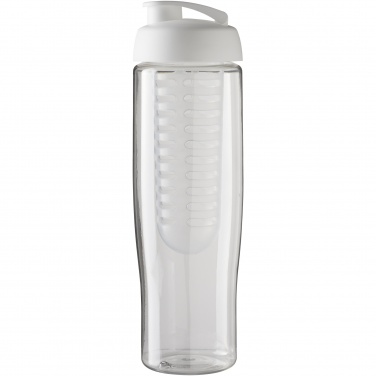 Logotrade profilprodukter bild: H2O Active® Tempo 700 ml sportflaska med uppfällbart lock och fruktbehållare