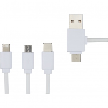 Logotrade profilprodukter bild: Pure 5-i-1 laddningskabel med antibakteriell tillsats