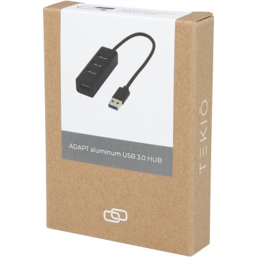 Logotrade reklamprodukter bild: ADAPT USB 3.0-hubb av aluminium