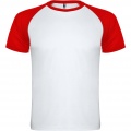 Indianapolis kortärmad sport-T-shirt för barn, Vit/röd