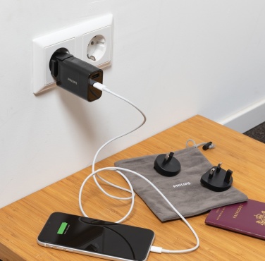 Logotrade profilprodukter bild: Philips 30W ultrasnabb PD reseladdare