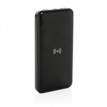 Logotrade profilprodukter bild: Trådlös powerbank i återvunnen plast, RCS standard
