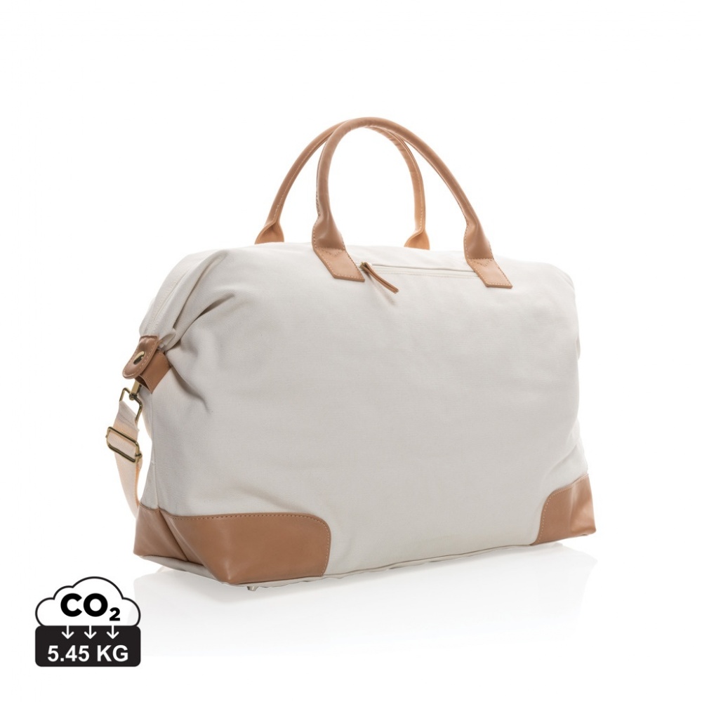 Logotrade kampanjprodukter bild: Impact AWARE™ stor weekendväska i 16 oz. återvunnen canvas