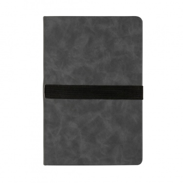 Logotrade profilprodukter bild: A5 hardcover PU anteckningsbok med mobil och-pennhållare