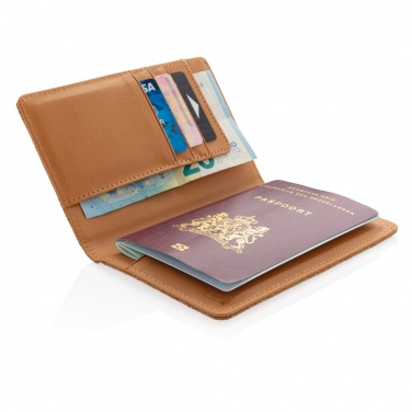 Logotrade presentreklam bild: Kork RFID passfodral