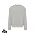 Iqoniq Kruger relaxed fit sweatshirt i återvunnen bomull, gråmelerad