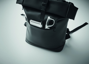 Logotrade reklamprodukter bild: 15" dataryggsäck med rulltopp