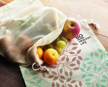 Logotrade profilprodukter bild: Frukt- & grönsakspåse bomull