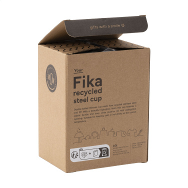 Logotrade profilprodukter bild: Fika RCS Recycled Steel Cup 400 ml termokopp