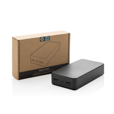 Logotrade presentreklam bild: Boostcore RCS powerbank i återvunnen plast 20.000mAh USB