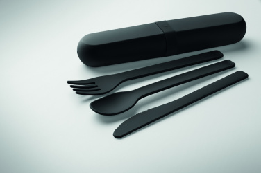 Logotrade presentreklam bild: Bestickset och fodral i PLA