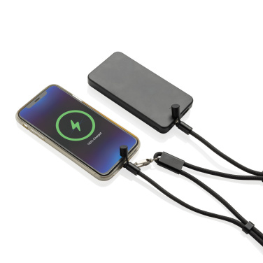 Logotrade reklamprodukter bild: LoopAmp RCS RPET justerbar telefonkabel med 60 W kabel