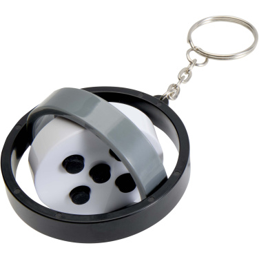 Logotrade profilreklam bild: Spinx nyckelring med gyroskopisk fidget av återvunnen plast