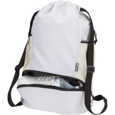 Logotrade profilreklam bild: Nomad sportväska med dragsko och bottenfack av GRS-återvunnet material 18 l