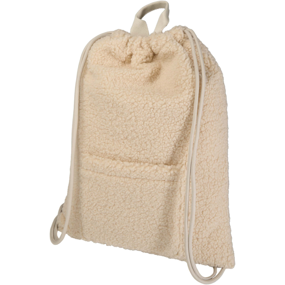 Logotrade presentreklam bild: Bear ryggsäck med dragsko av GRS-certifierat återvunnet sherpa-material, 9 l