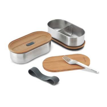 Logotrade profilprodukter bild: Black+Blum Dubbel Rostfri Bento-låda