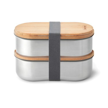 Logotrade presentreklam bild: Black+Blum Dubbel Rostfri Bento-låda