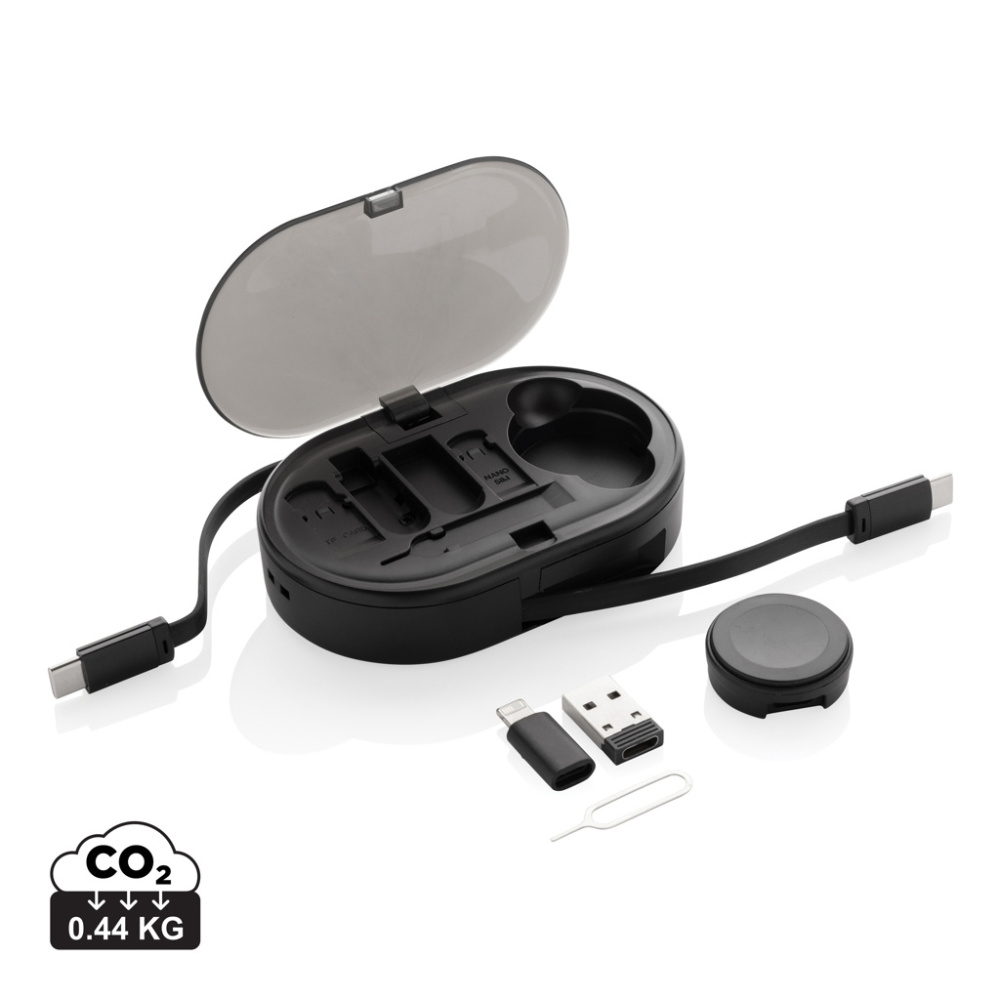 Logotrade presentreklam bild: Chargevix Multifunktionell 60W laddning i RCS återv. plast