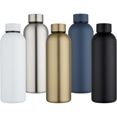 Logotrade kampanjprodukter bild: Spring 750 ml RCS-återvunnen vattenflaska med enkelvägg av rostfritt stål