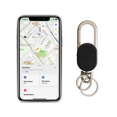 Logotrade presentreklam bild: Keyfinder Dual nyckelring med global spårning