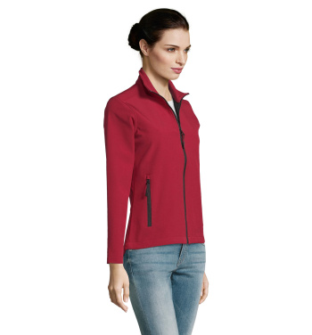 Logotrade reklamprodukter bild: RACE DAM SOFTSHELL 280g